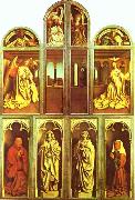 Jan Van Eyck The Ghent Altarpiece with altar wings closed oil painting picture wholesale